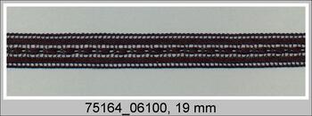 Cotton bobbin lace insert 75164, width 19 mm, white