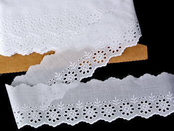 Embroidery lace No. 65020 white | 9,2 m - 1