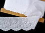 Embroidery lace No. 65023 white | 14,4 m - 1/4