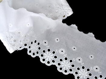 Embroidery lace No. 65032 white | 14,4 m - 1