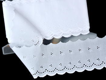 Embroidery lace No. 65091 white | 9,2 m - 1