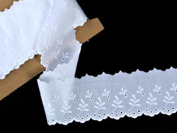 Embroidery lace No. 65094 white | 9,2 m - 1