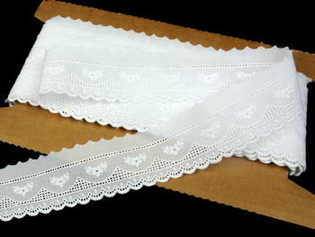 Embroidery lace No. 65115 white | 9,2m - 1