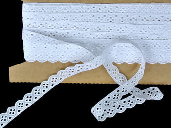 Embroidery lace No. 65013 white | 9,2 m - 1
