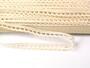 Cotton bobbin lace 73012, width 10 mm, cream - 1/4