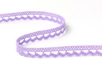 Cotton bobbin lace 73012, width 10 mm, purple III - 1