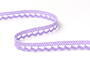 Cotton bobbin lace 73012, width 10 mm, purple III - 1/4