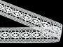 Cotton bobbin lace 75001, width 50 mm, white - 1/5