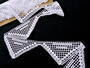 Bobbin lace No. 75011 white | 30 m - 1/3