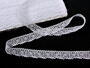 Cotton bobbin lace 75020, width 23 mm, white - 1/5