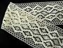 Cotton bobbin lace insert 75036, width 100 mm, ecru - 1/4