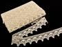 Cotton bobbin lace 75041, width 40 mm, ecru - 1/4