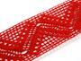 Cotton bobbin lace insert 75052, width 63 mm, red - 1/5