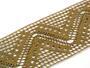 Cotton bobbin lace insert 75052, width 63 mm, chocolate - 1/5