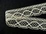 Cotton bobbin lace 75065, width 47 mm, ecru mercerized - 1/3
