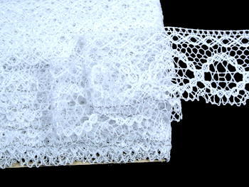 Bobbin lace No. 75065 white/silver | 30 m - 1