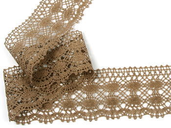 Bobbin lace No. 75076 dark beige | 30 m - 1