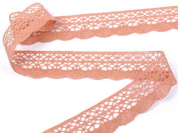 Bobbin lace No. 75077 salmon pink | 30 m - 1