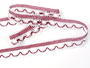 Bobbin lace No. 75079 white/red bilbery | 30 m - 1/4