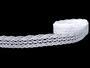 Cotton bobbin lace 75081, width 19 mm, white - 1/5