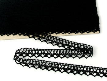 Bobbin lace No. 75087 black | 30 m - 1
