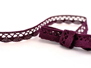 Bobbin lace No. 75428/75099 violet  | 30 m
