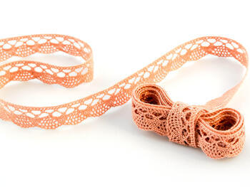 Bobbin lace No. 75428/75099 salmon pink | 30 m