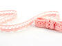 Cotton bobbin lace 75099, width 18 mm, pink - 1/2