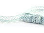 Cotton bobbin lace 75099, width 18 mm, pale blue - 1/2