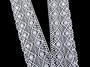 Cotton bobbin lace 75110, width 53 mm, white - 1/4