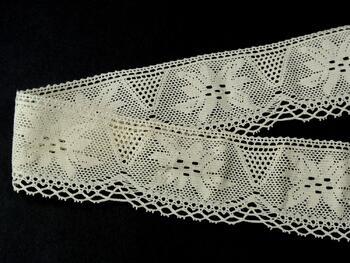 Cotton bobbin lace 75105, width 46 mm, ecru - 1