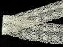 Cotton bobbin lace 75110, width 53 mm, ecru - 1/4