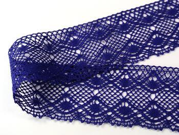Cotton bobbin lace 75110, width 53 mm, purple/violet - 1