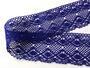 Cotton bobbin lace 75110, width 53 mm, purple/violet - 1/5