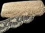 Cotton bobbin lace 75116, width 82 mm, ecru - 1/5