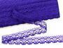 Cotton bobbin lace 75133, width 19 mm, purple - 1/4
