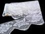 Cotton bobbin lace 75136, width 97 mm, white - 1/5