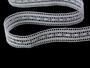Cotton bobbin lace insert 75161, width 19 mm, white - 1/4