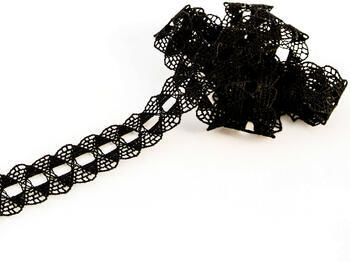 Bobbin lace No. 75169 black | 30 m
