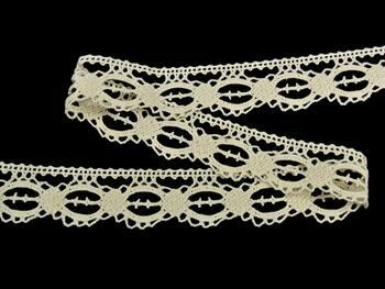 Cotton bobbin lace 75179, width 32 mm, ecru - 1