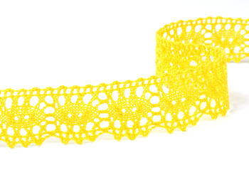Bobbin lace No. 75187 yellow | 30 m - 1
