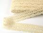 Cotton bobbin lace 75202, width 30 mm, ecru - 1/4