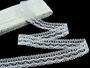 Linen bobbin lace 75202, width 30 mm, cream - 1/4