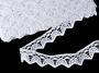 Cotton bobbin lace 75206, width 33 mm, white - 1/5