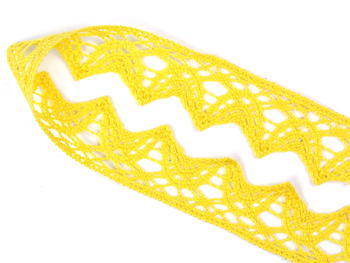 Bobbin lace No. 75206 yellow | 30 m - 1