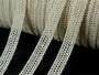 Cotton bobbin lace insert 75212, width 13 mm, ecru - 1/4