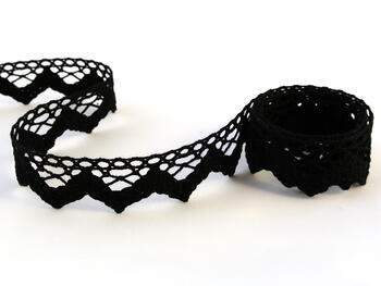 Bobbin lace No. 75220 black | 30 m - 1