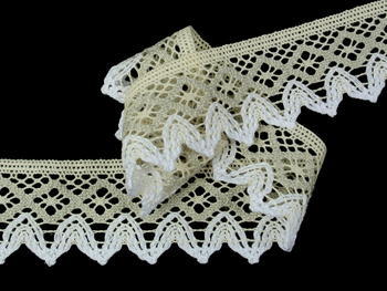 Bobbin lace No. 75222 ecru/light linen/white | 30 m - 1