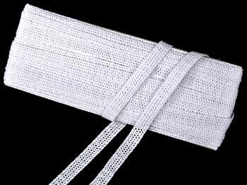 Cotton bobbin lace insert 75212, width 13 mm, white - 1
