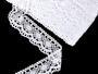 Cotton bobbin lace 75238, width 51 mm, white - 1/5